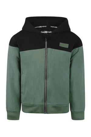 sweatvest donkergroen