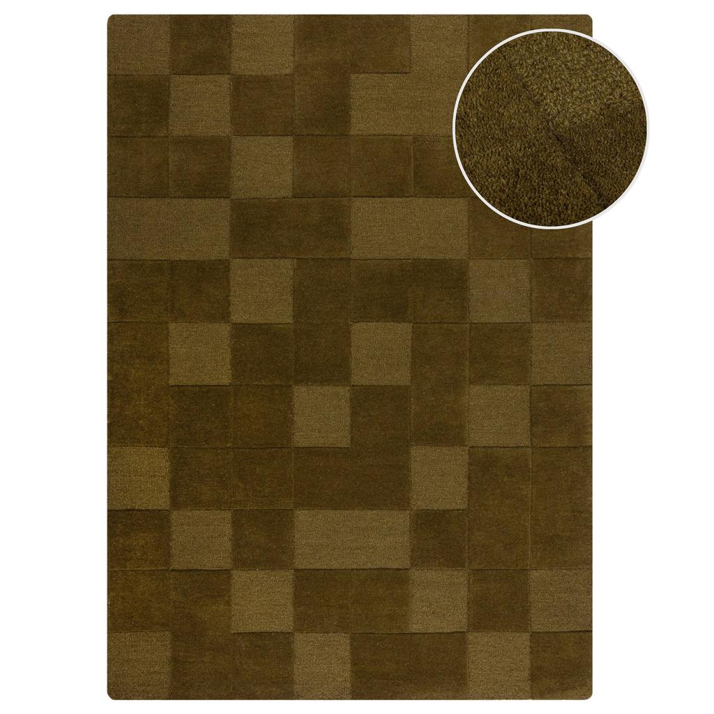 Flair Rugs vloerkleed wol Checkerboard Modern (230x160 cm)