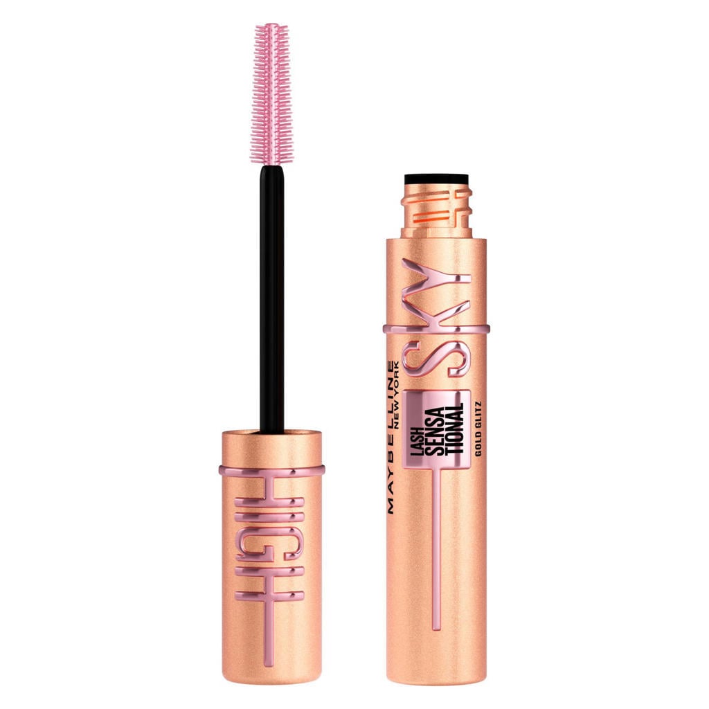 Maybelline New York Lash Sensational Sky High mascara (glitter topcoat) - Rose Gold Glitz