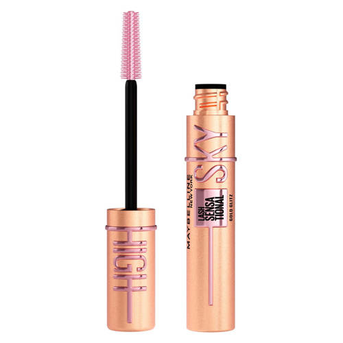 Maybelline New York Lash Sensational Sky High mascara - RoseGold Glitz (glitter topcoat) afbeelding