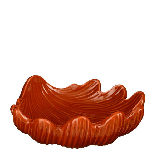 Mica Decorations decoratie schaal schelp (21,5x21x7 cm) afbeelding
