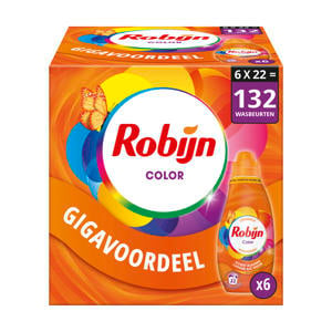 Color vloeibaar wasmiddel - 6 x 22 wasbeurten - 132 wasbeurten