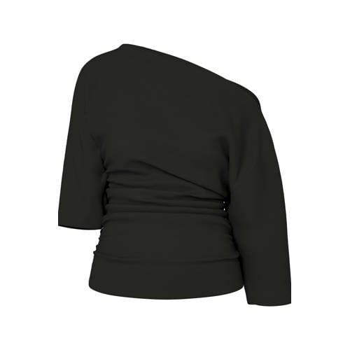 HYPEDROP one shoulder top zwart afbeelding