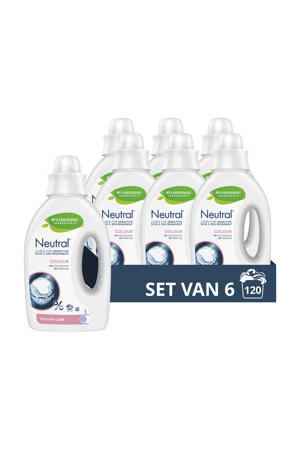 kleur vloeibaar wasmiddel Parfumvrij - 6 x 20 wasbeurten - 120 wasbeurten