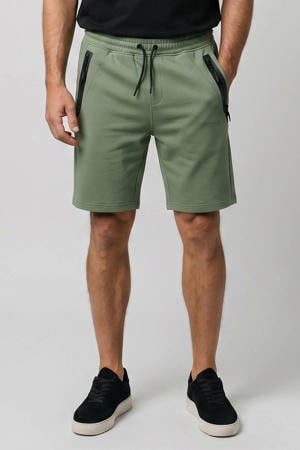 BRIYAM regular sweatshort groen