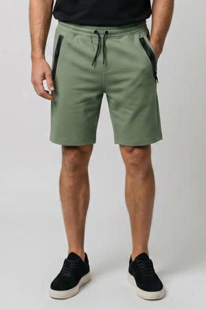 BRIYAM regular sweatshort groen