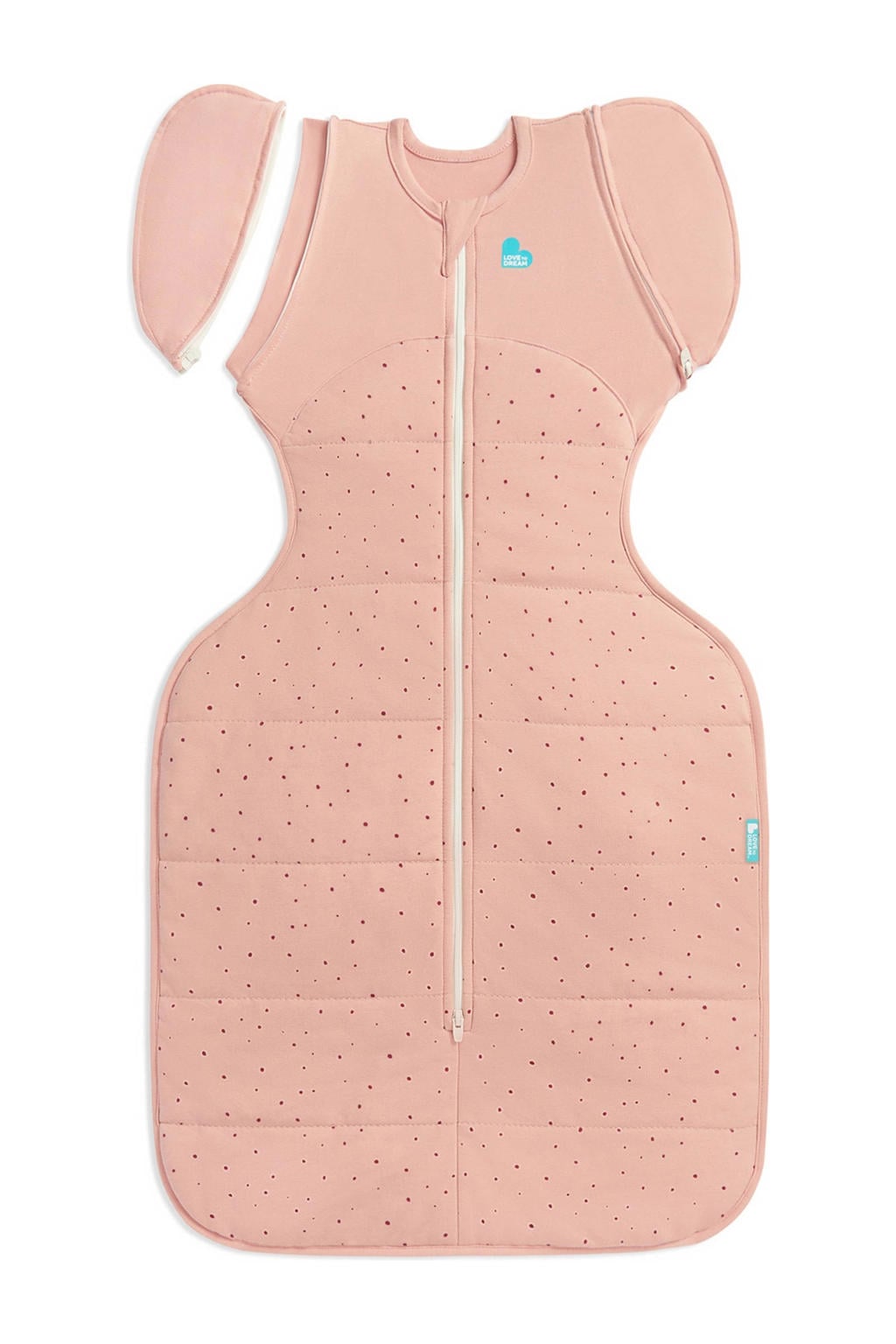 Love to Dream overgangsslaapzak Fase 2 Swaddle Up WARM roze