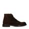 Manfield suède veterboots donkerbruin