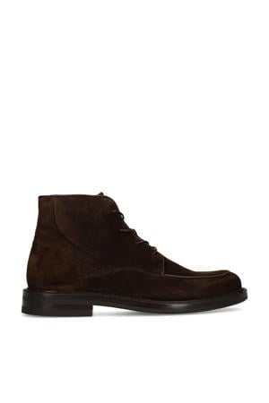 suède veterboots donkerbruin