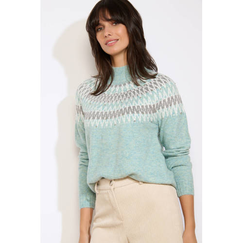 LOLALIZA trui mintgroen met lurex afbeelding