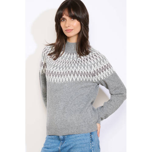 LOLALIZA trui grijs met lurex afbeelding