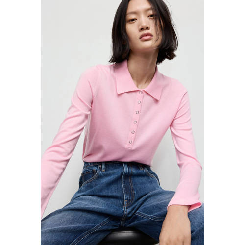 Mango gebreide trui roze afbeelding