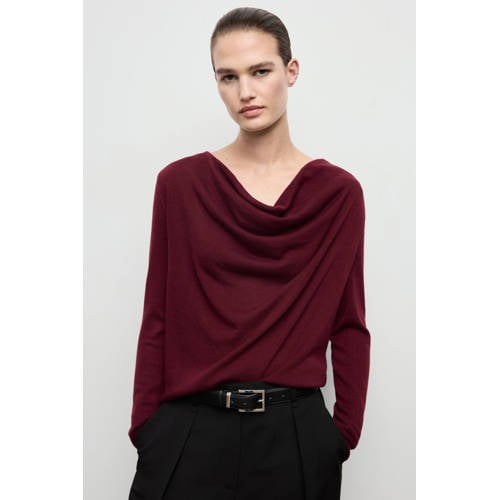 Mango pullover donkerrood afbeelding