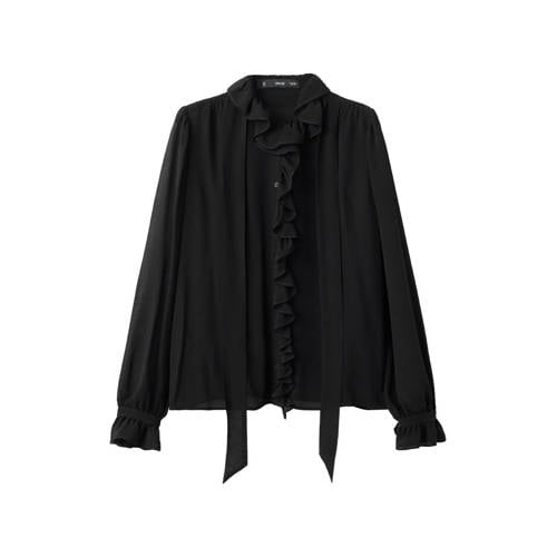 Mango blouse zwart afbeelding
