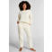 Hunkemöller fleece loungebroek Sporty gebroken wit