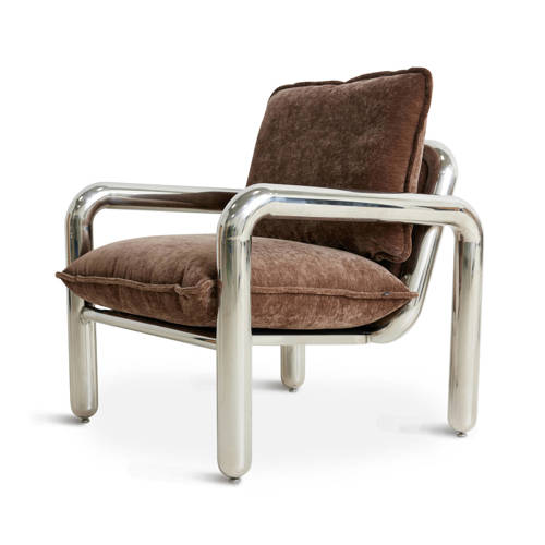 HKLIVING fauteuil Chrome Lounge afbeelding