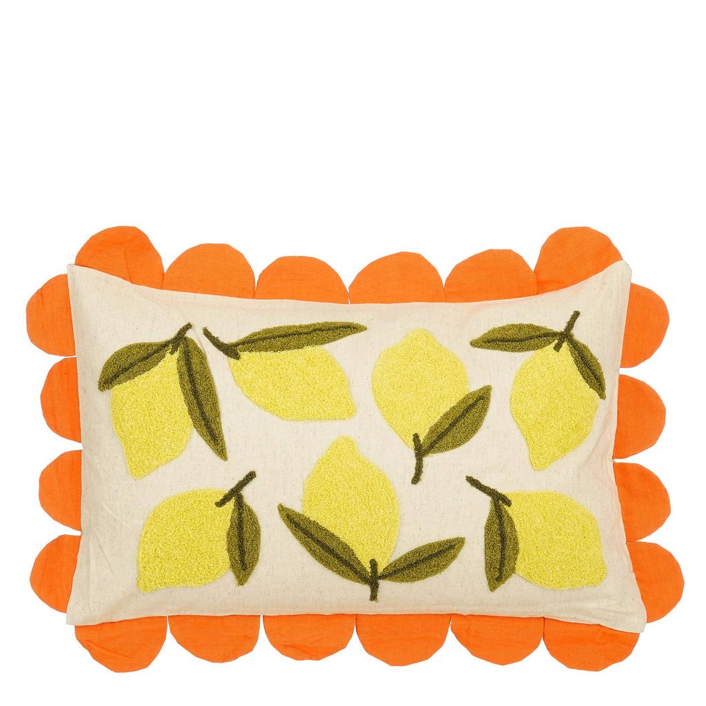 Mica Decorations sierkussen Citroen (65x45 cm)