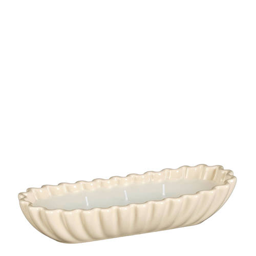 Mica Decorations kaars in schaal (24,5x9,5x5 cm) afbeelding