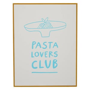 schilderij Pasta Lovers Club (26x31 cm)