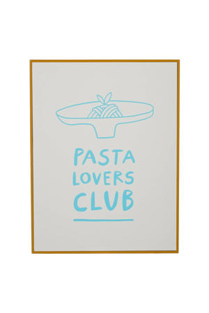 schilderij Pasta Lovers Club (26x31 cm)