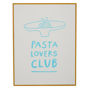 schilderij Pasta Lovers Club (26x31 cm)