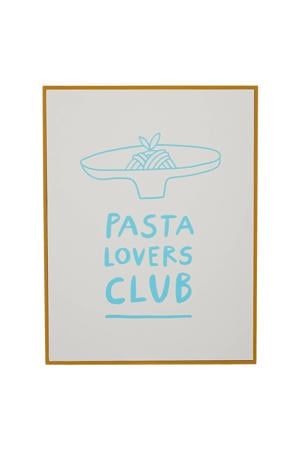 schilderij Pasta Lovers Club (26x31 cm)