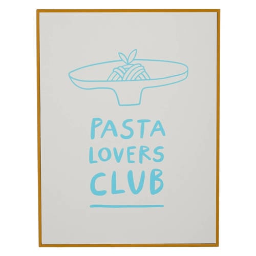Mica Decorations schilderij Pasta Lovers Club (26x31 cm) afbeelding