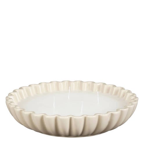 Mica Decorations kaars in schaal (24,5x5 cm) afbeelding