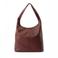 Manfield leren shopper roodbruin
