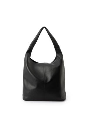 leren shopper zwart