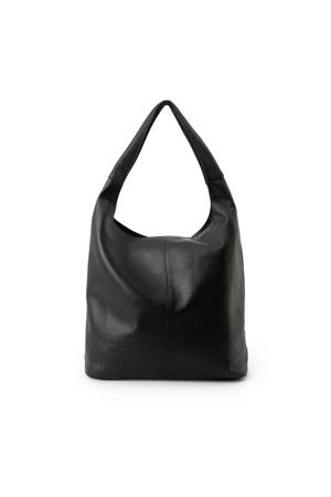 leren shopper zwart