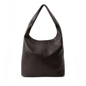 leren shopper donkerbruin