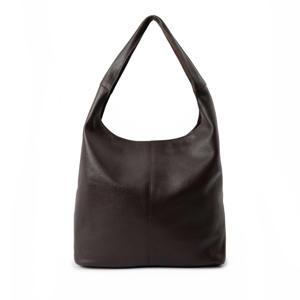 leren shopper donkerbruin