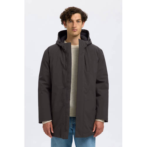 SELECTED HOMME parka grijsbruin afbeelding