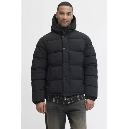 JACK & JONES ESSENTIALS gewatteerde jas zwart afbeelding