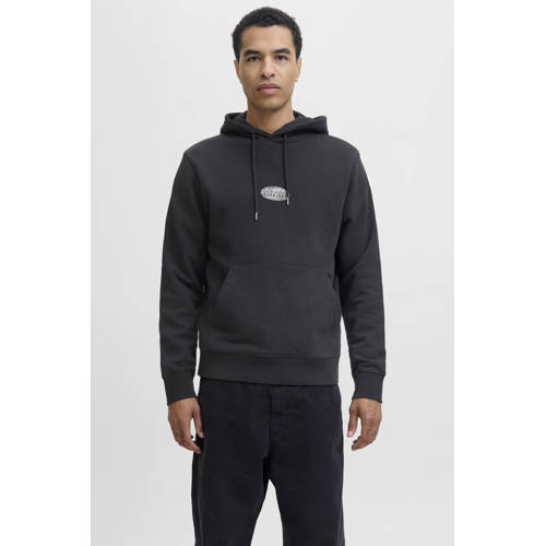 JACK & JONES ESSENTIALS hoodie met backprint zwart afbeelding