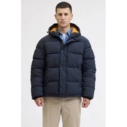 JACK & JONES ESSENTIALS gewatteerde jas donkerblauw afbeelding