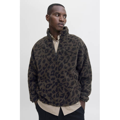 JACK & JONES ORIGINALS fleecetrui bruin afbeelding