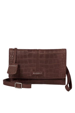 leren crossbody tas Cool Colbie donkerbruin
