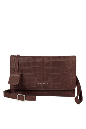 leren crossbody tas Cool Colbie donkerbruin