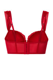 thumbnail: Hunkemöller by Monica Geuze voorgevormde longline beugelbh Whitney rood