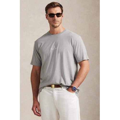 Polo Ralph Lauren Big & Tall Rechtvallend T-shirt Plus Size grijs afbeelding