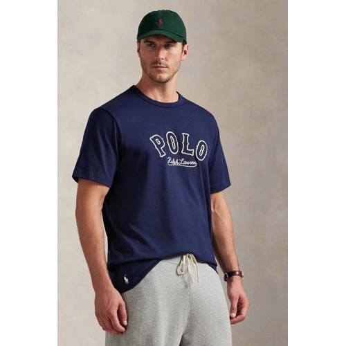 Polo Ralph Lauren Big & Tall Rechtvallend T-shirt Plus Size donkerblauw afbeelding