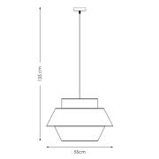 thumbnail: NOUS Living hanglamp Daniel (Ø55x37 cm)
