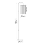 thumbnail: NOUS Living vloerlamp Krijn (33,5x155 cm)