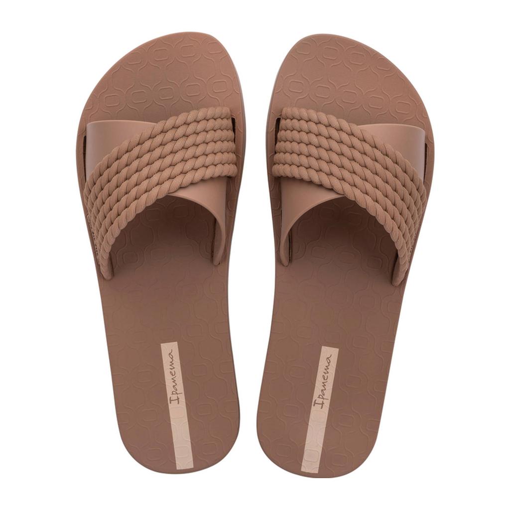 Bruine dames Ipanema slippers van rubber