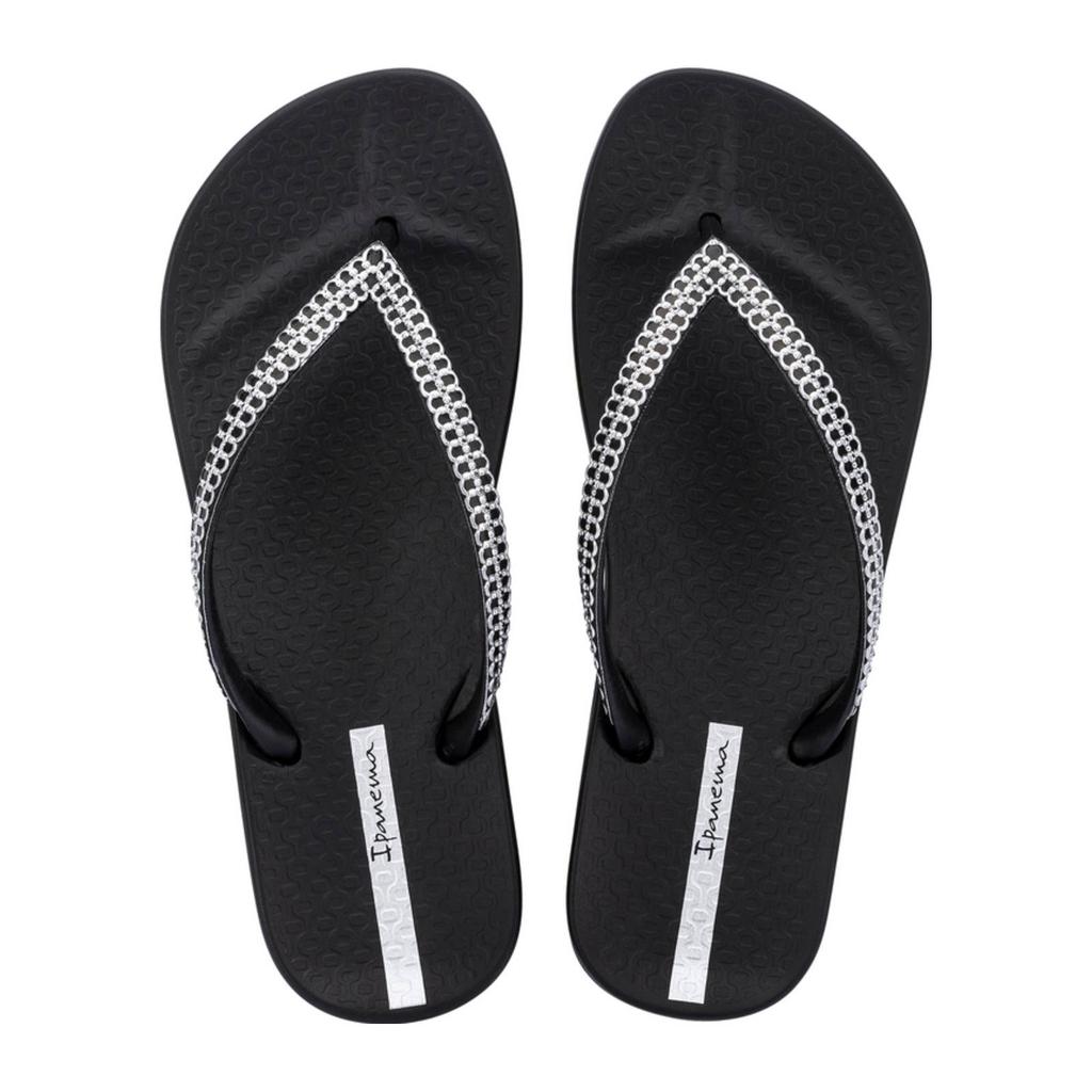 Zwarte dames Ipanema teenslippers van rubber