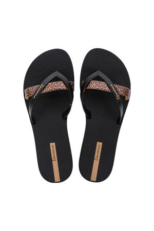 teenslippers zwart/brons