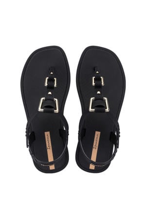 sandalen zwart/goud