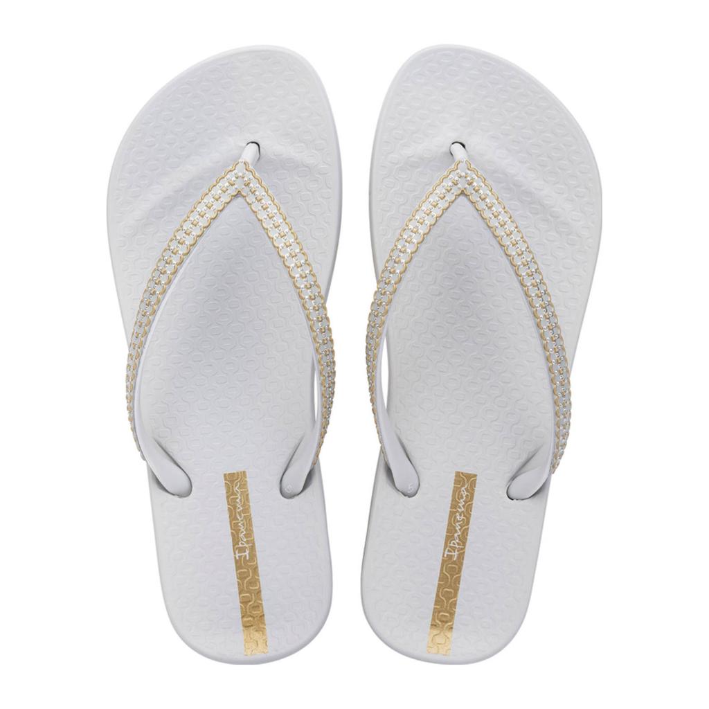 Grijze dames Ipanema teenslippers van rubber